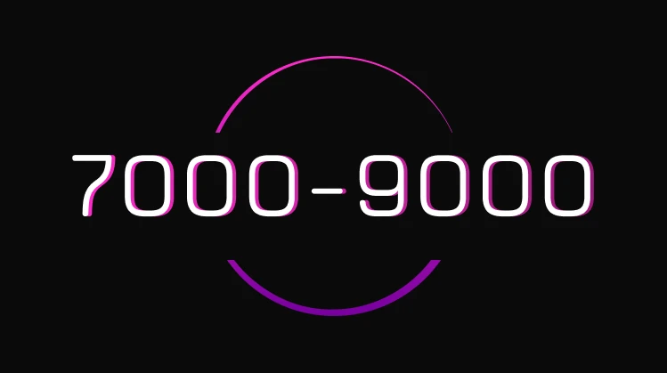 7000 - 9000 BYN